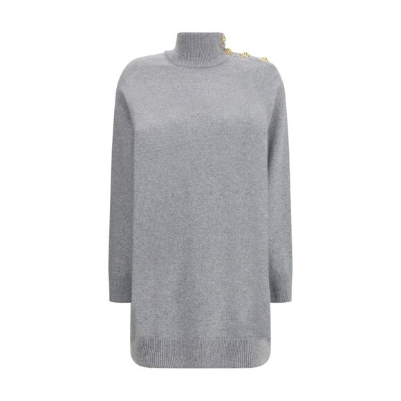 Balmain Women Short Cashmere Sweater Dress - Picture 1 of 3